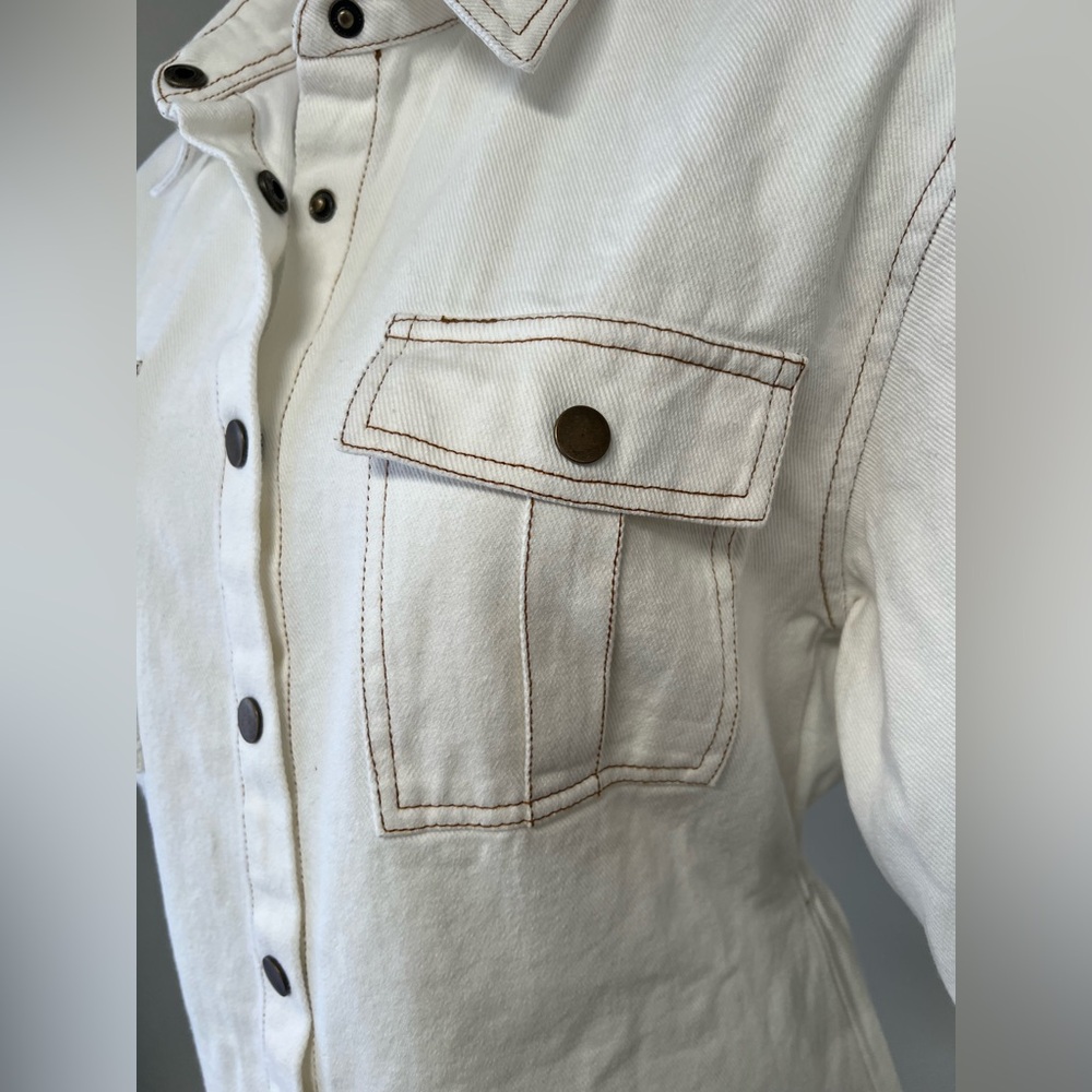 Petal & Pup Hailey Denim Mini Dress 8 NWT Costal Cowgirl Western inspired - Picture 6 of 11